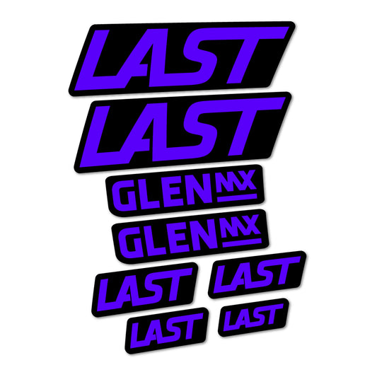 Reflex Blue decal for Last Glen 2020-2026 frame – bike sticker vinyl