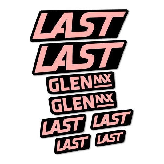 Salmon Pink decal for Last Glen 2020-2026 frame – bike sticker vinyl