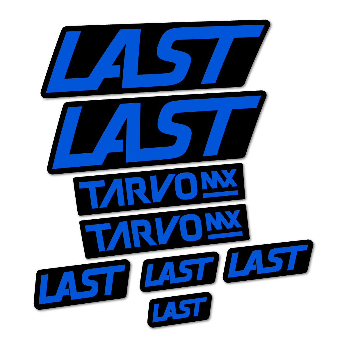Compatible Stickers for Last Tarvo 2020-2026, Frame vinyl decals - Sea Blue