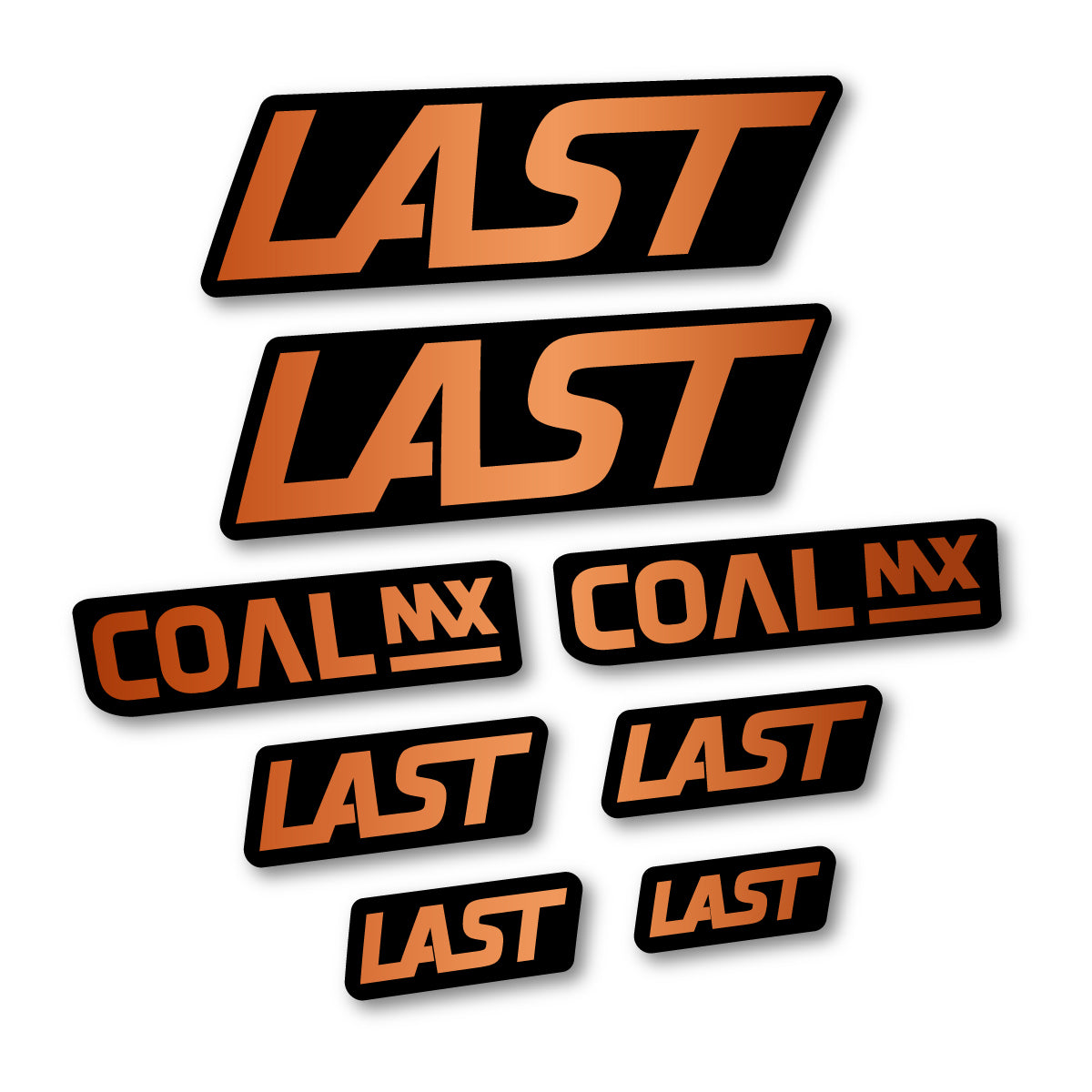 Compatible Stickers for Last Coal 2020-2026, Frame vinyl decals - Bronze
