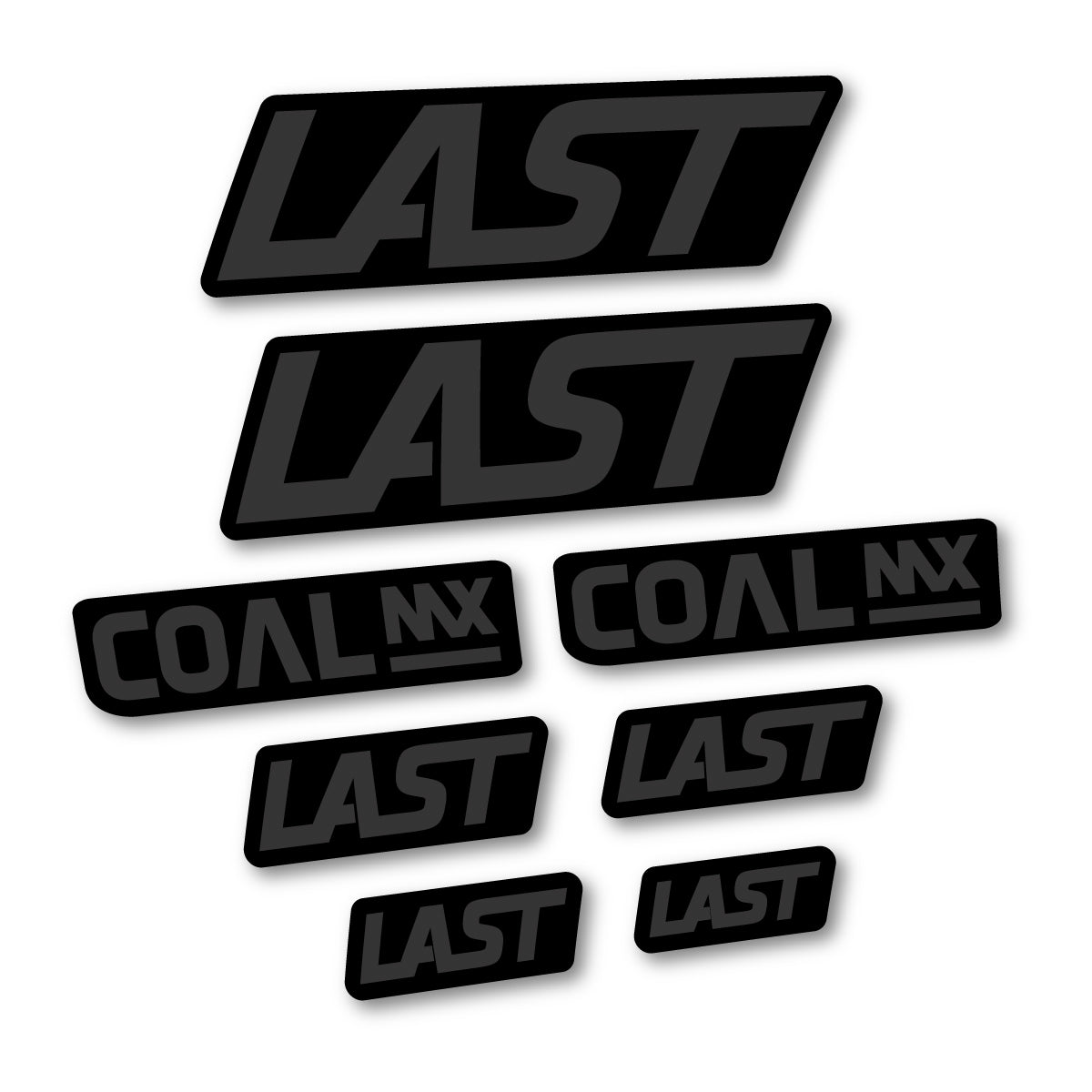 Compatible Stickers for Last Coal 2020-2026, Frame vinyl decals - Very Dark Grey
