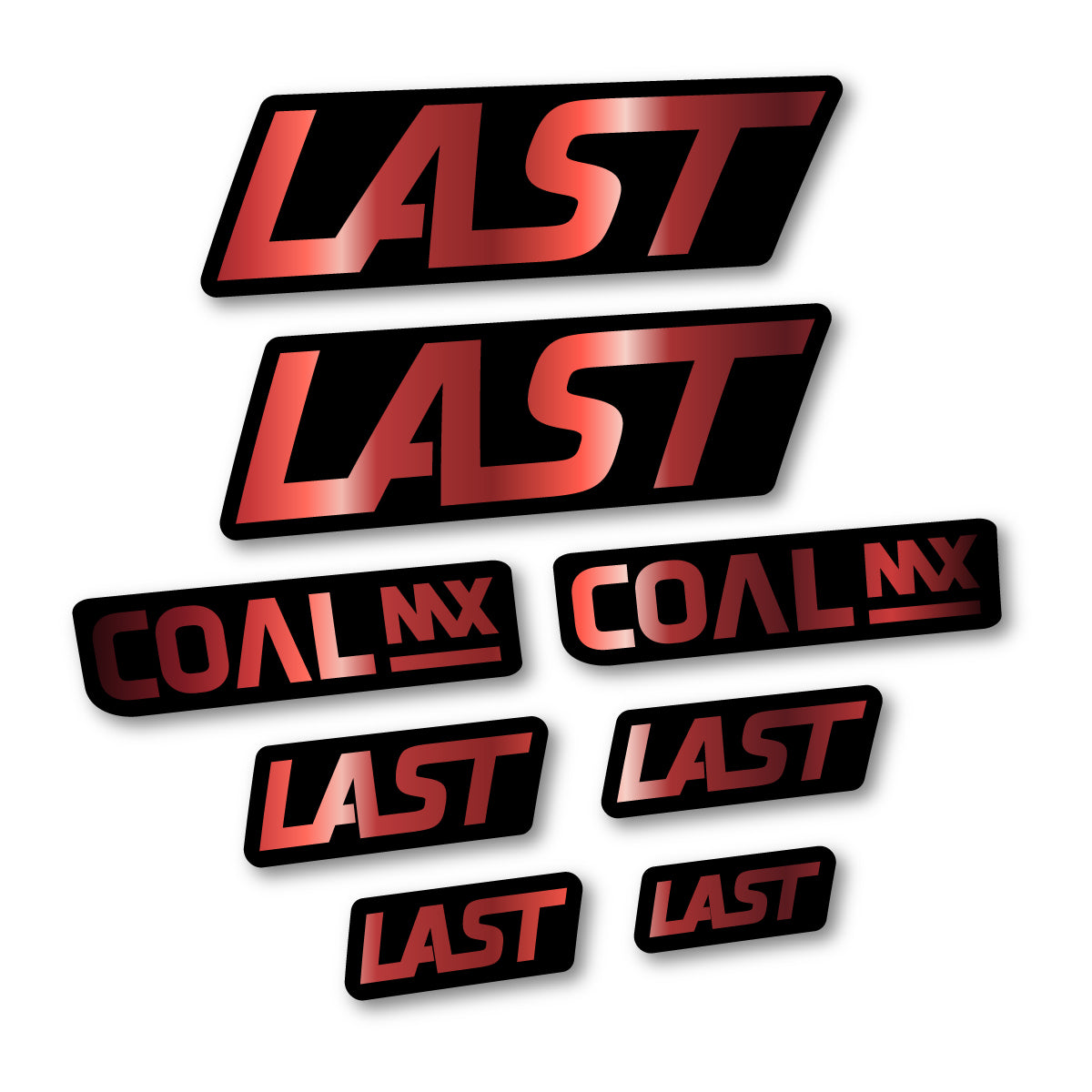 Compatible Stickers for Last Coal 2020-2026, Frame vinyl decals - Copper