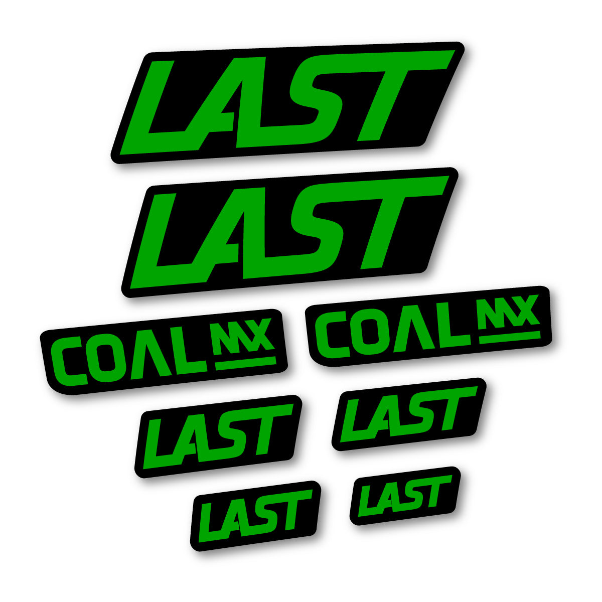 Compatible Stickers for Last Coal 2020-2026, Frame vinyl decals - Green