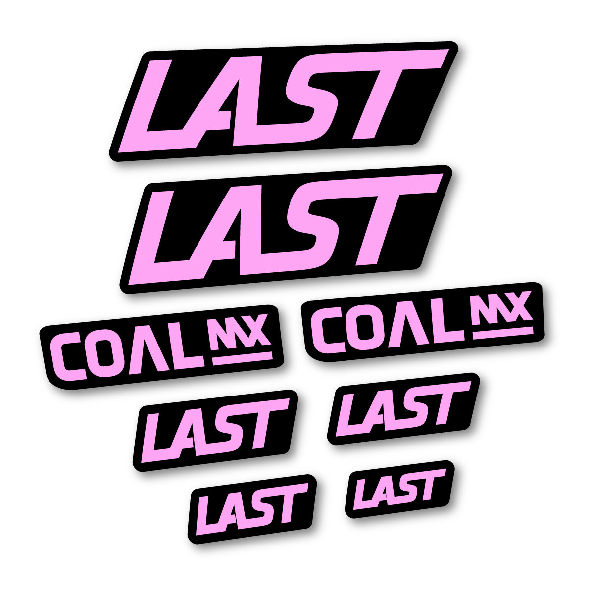 Compatible Stickers for Last Coal 2020-2026, Frame vinyl decals - Light Lilac