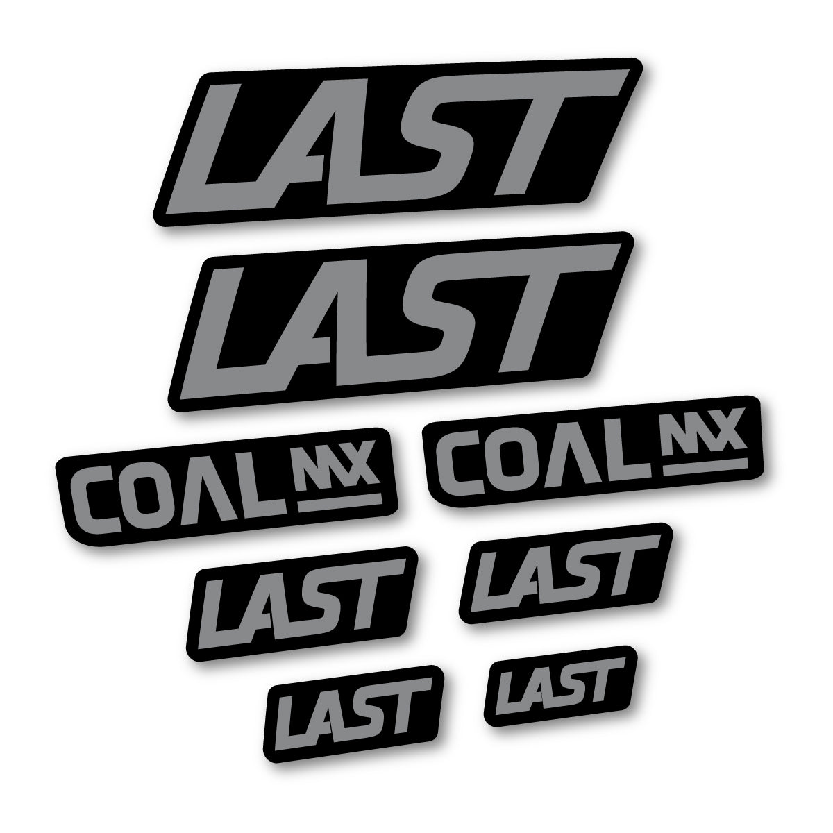 Compatible Stickers for Last Coal 2020-2026, Frame vinyl decals - Traffic Grey