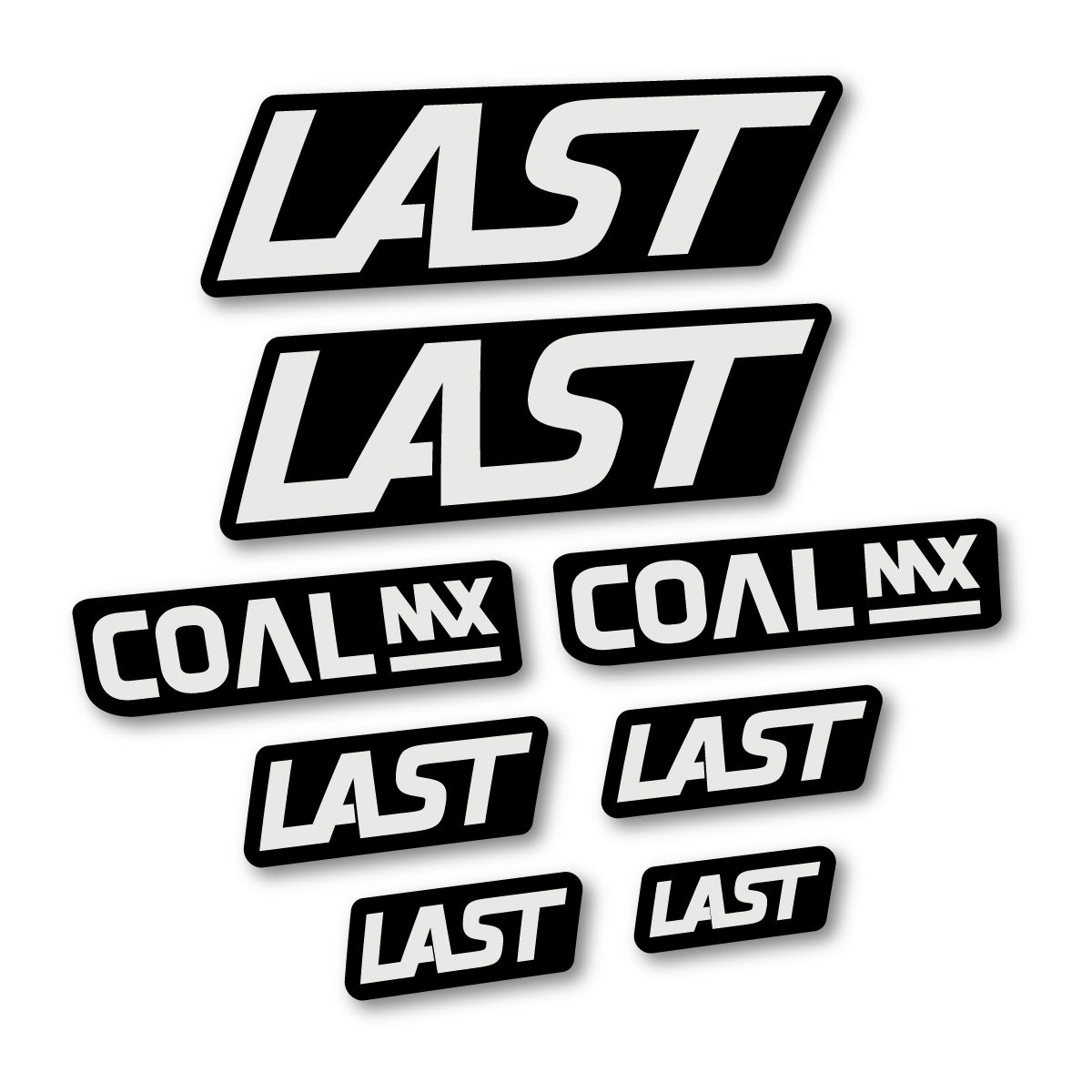 Compatible Stickers for Last Coal 2020-2026, Frame vinyl decals - Pearl Grey