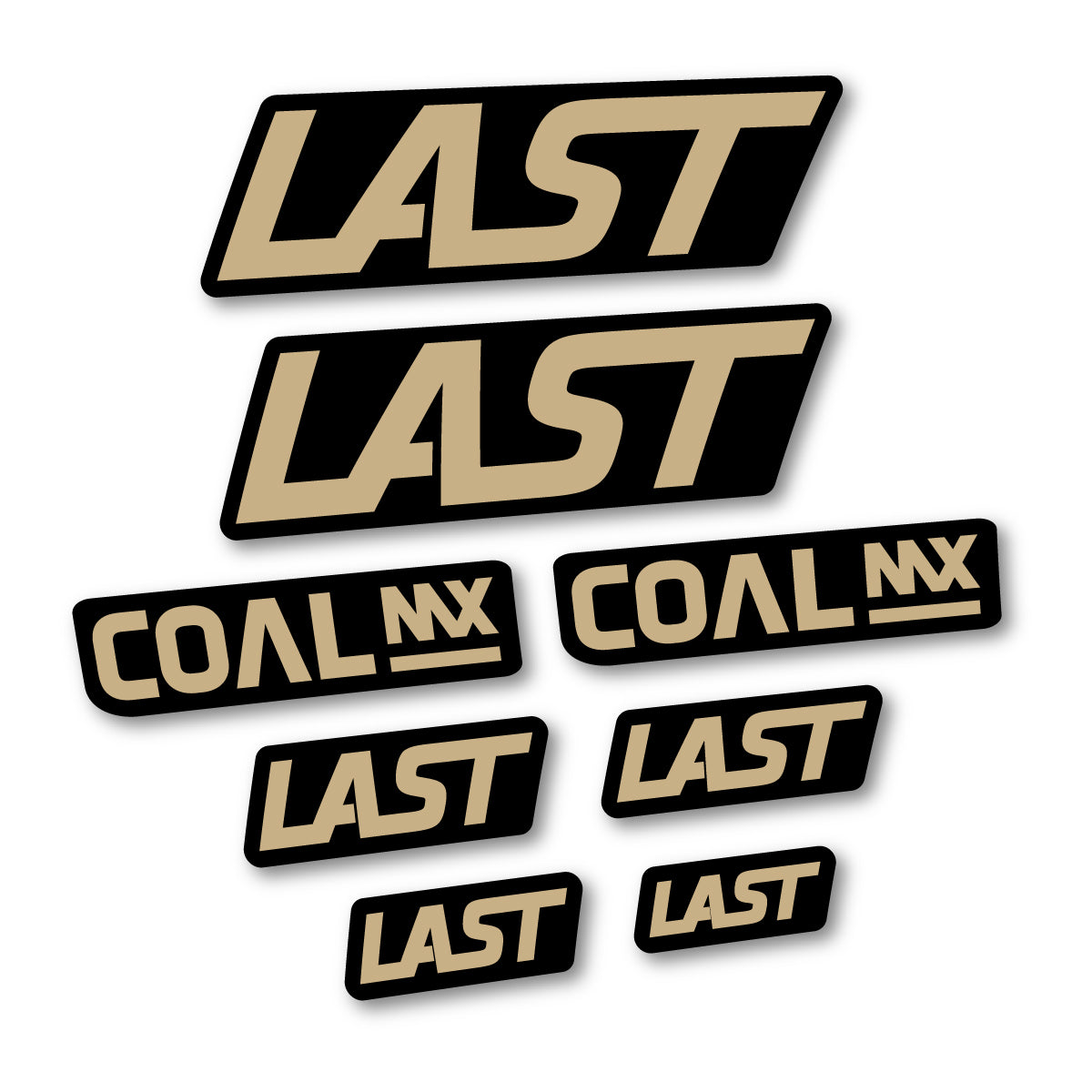 Compatible Stickers for Last Coal 2020-2026, Frame vinyl decals - Sand