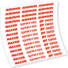 Load image into Gallery viewer, Decals, Maxxis Syncross DT Swiss Sram, Frame, Bike sticker vinyl
