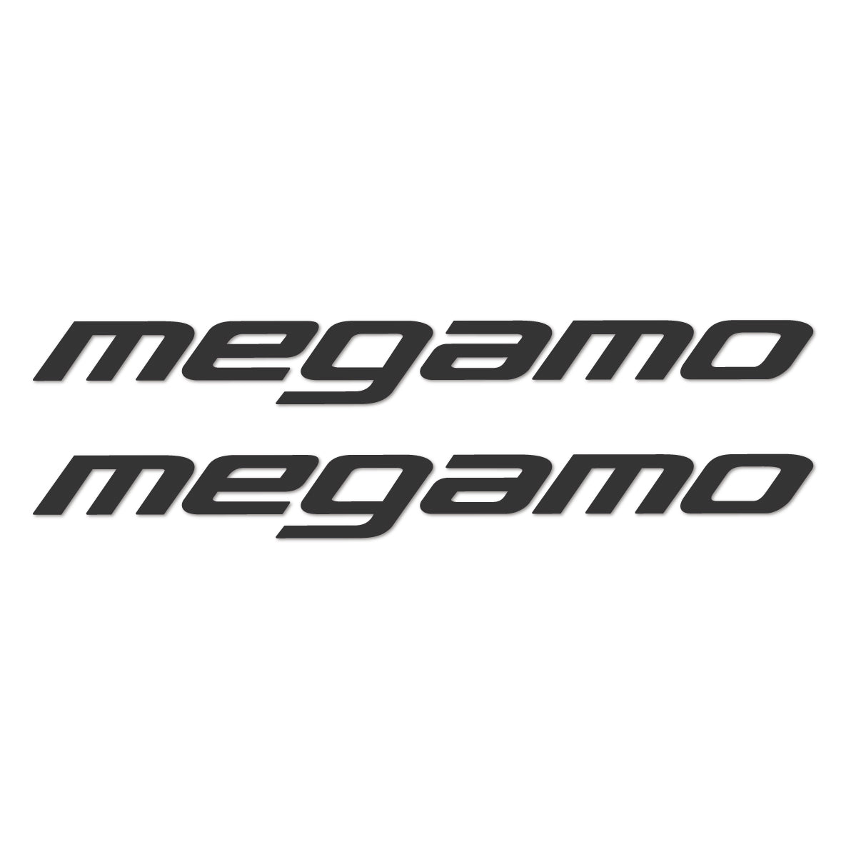 Stickers for Megamo Generic frame, vinyl decals - Very Dark Grey