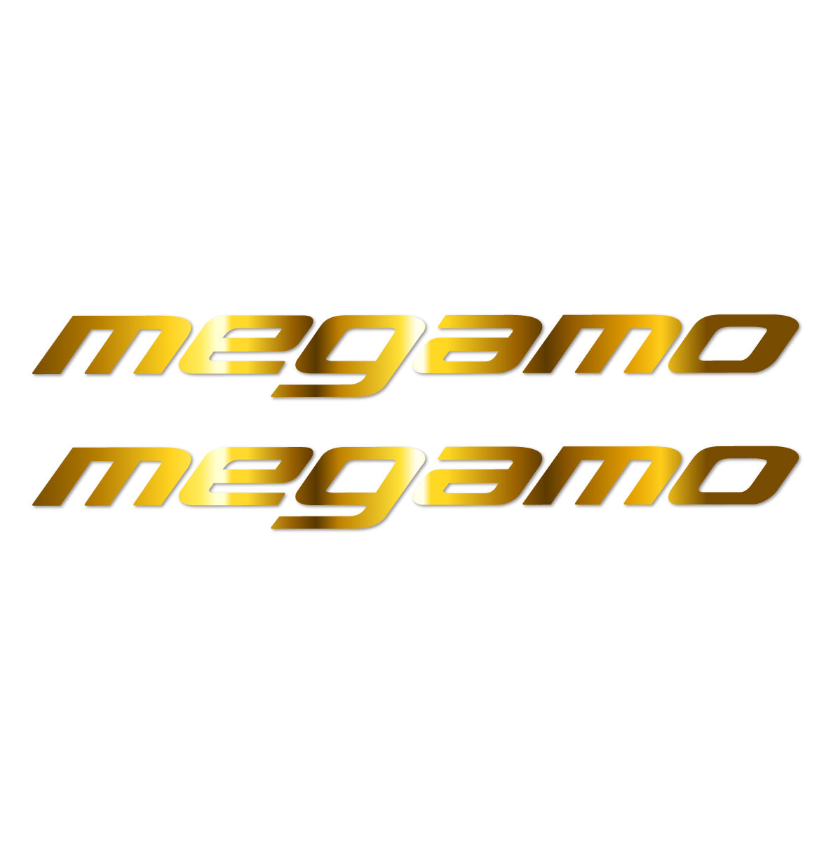Stickers for Megamo Generic frame, vinyl decals - Chrome Gold
