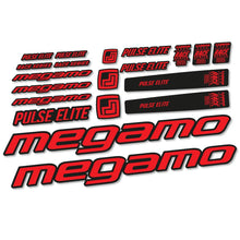 Load image into Gallery viewer, Decal Megamo Pulse Elite 2022, frame, bike sticker vinyl
