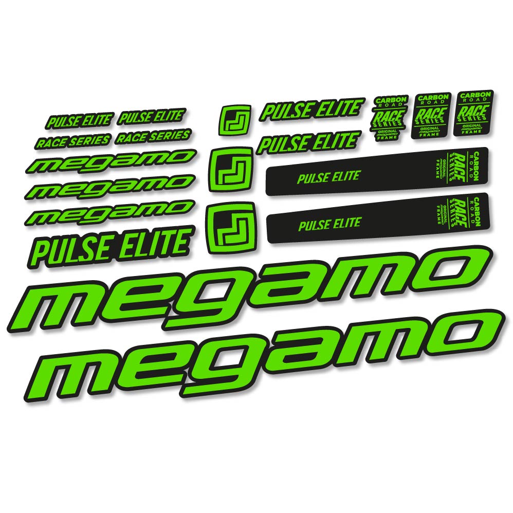 Decal Megamo Pulse Elite 2022, frame, bike sticker vinyl