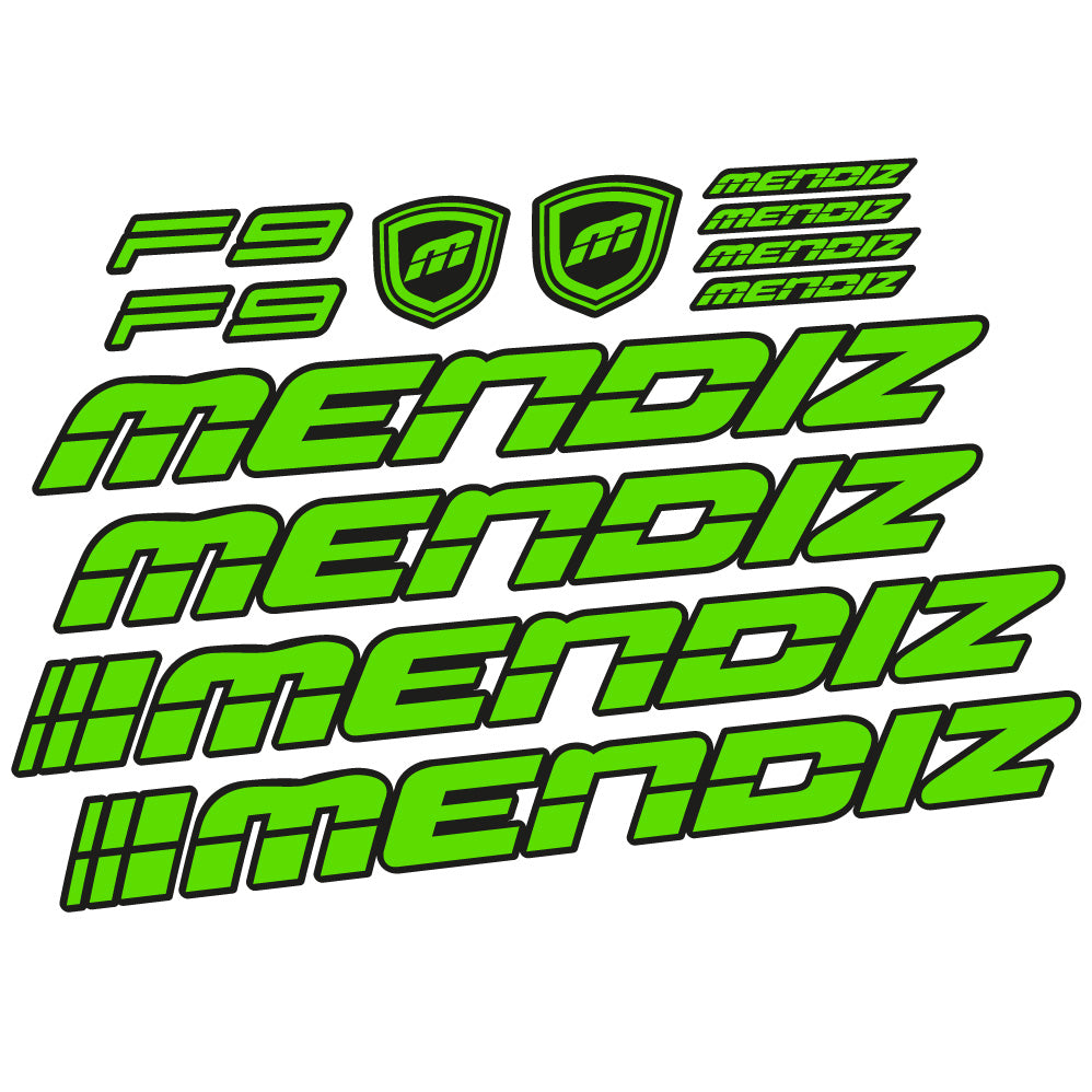 Decal Mendiz F9 2021, Frame, bike sticker vinyl