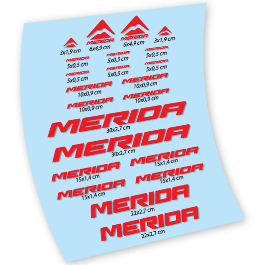 Red decal for Merida. frame – bike sticker vinyl