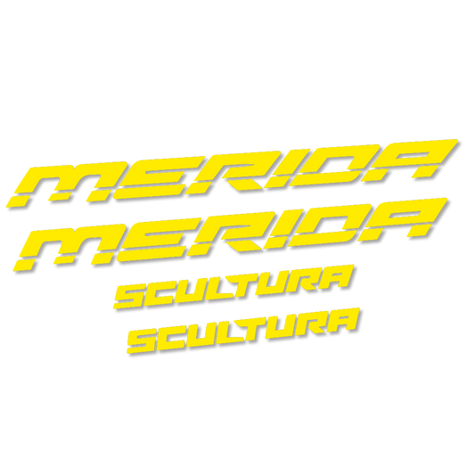 Yellow decal for Merida Scultura frame – bike sticker vinyl