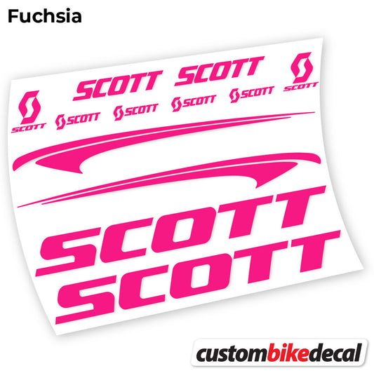 Fuchsia decal for Scott Scale frame – bike sticker vinyl