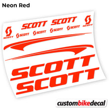 Load image into Gallery viewer, Decal Scott Scale, Frame, bike sticker vinyl
