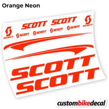 Load image into Gallery viewer, Decal Scott Scale, Frame, bike sticker vinyl
