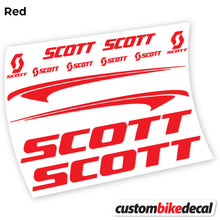 Load image into Gallery viewer, Decal Scott Scale, Frame, bike sticker vinyl
