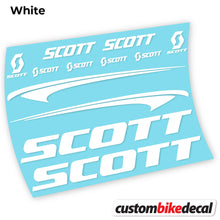 Load image into Gallery viewer, Decal Scott Scale, Frame, bike sticker vinyl
