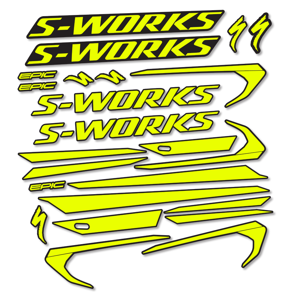 Decal Specialized Epic S-Works 2018, Frame, bike sticker vinyl