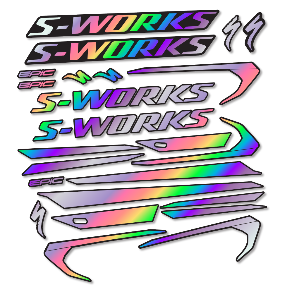 Decal Specialized Epic S-Works 2018, Frame, bike sticker vinyl