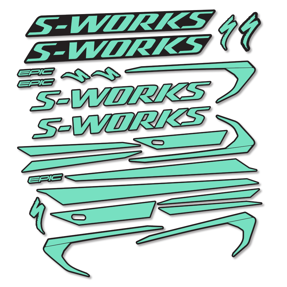 Decal Specialized Epic S-Works 2018, Frame, bike sticker vinyl