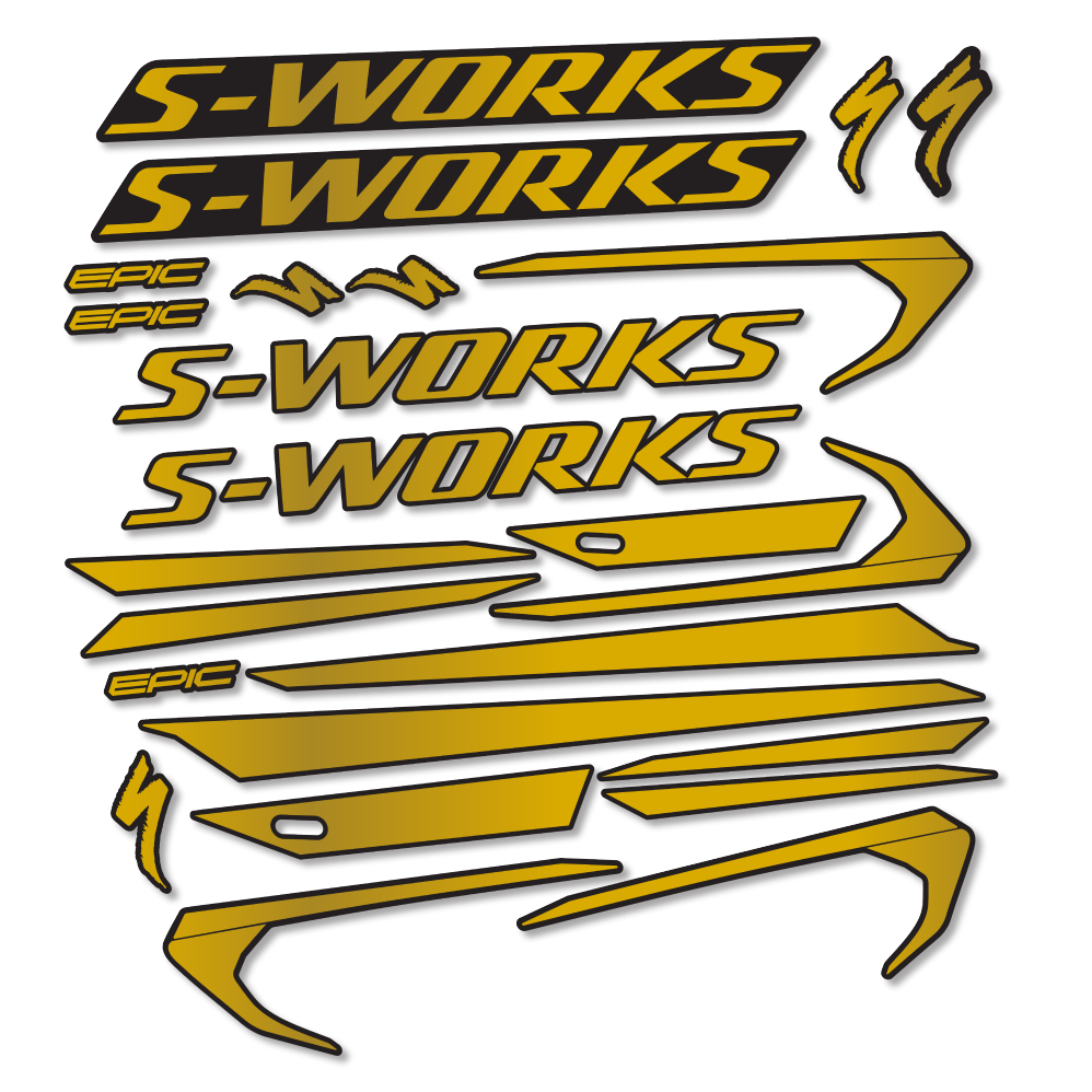 Decal Specialized Epic S-Works 2018, Frame, bike sticker vinyl