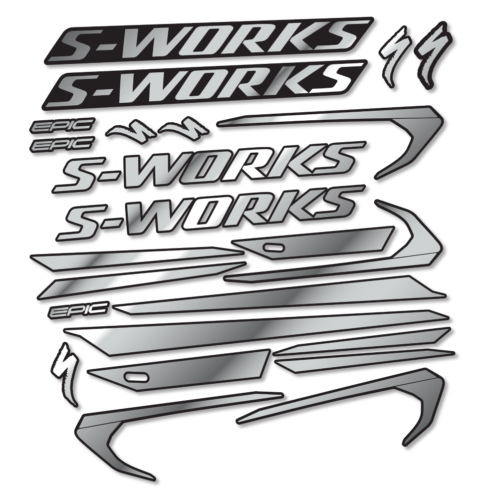 Decal Specialized Epic S-Works 2018, Frame, bike sticker vinyl
