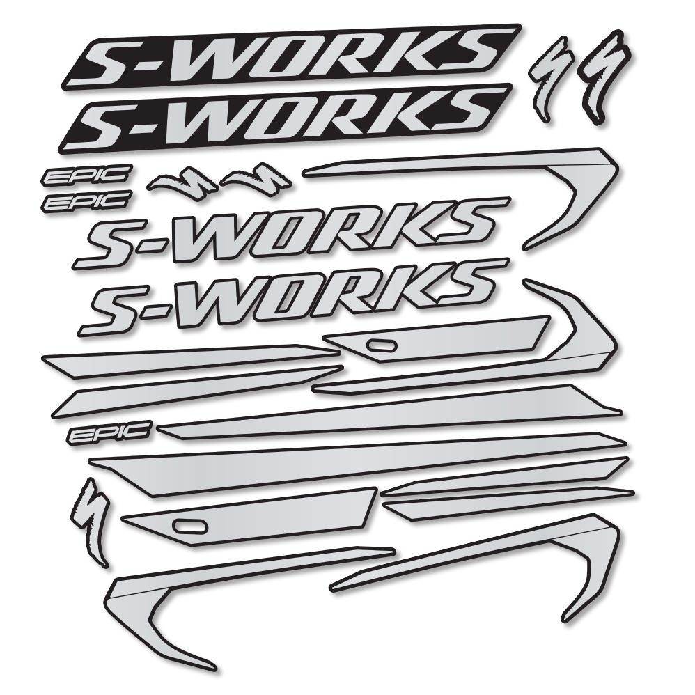 Decal Specialized Epic S-Works 2018, Frame, bike sticker vinyl