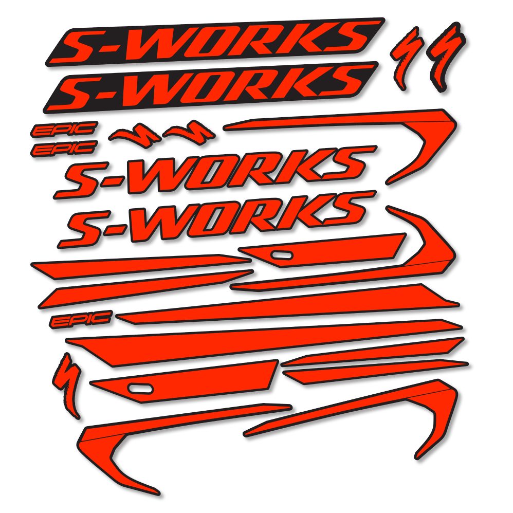 Decal Specialized Epic S-Works 2018, Frame, bike sticker vinyl