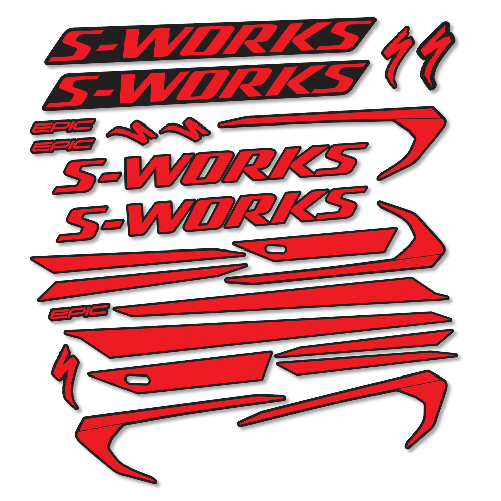 Decal Specialized Epic S-Works 2018, Frame, bike sticker vinyl