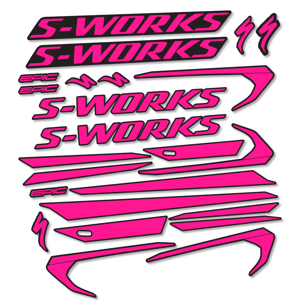 Decal Specialized Epic S-Works 2018, Frame, bike sticker vinyl