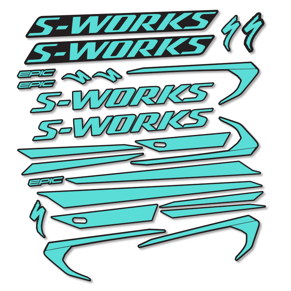 Decal Specialized Epic S-Works 2018, Frame, bike sticker vinyl