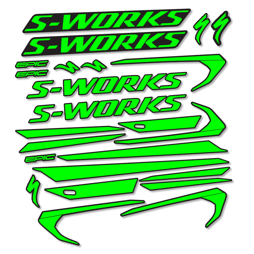Decal Specialized Epic S-Works 2018, Frame, bike sticker vinyl