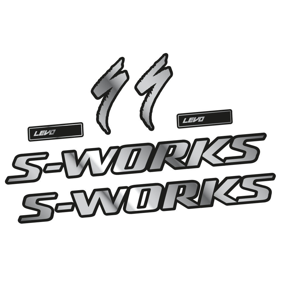 Aufkleber S-Works Turbo Levo Gen3 2022, Rahmen, Fahrradaufkleber Vinyl