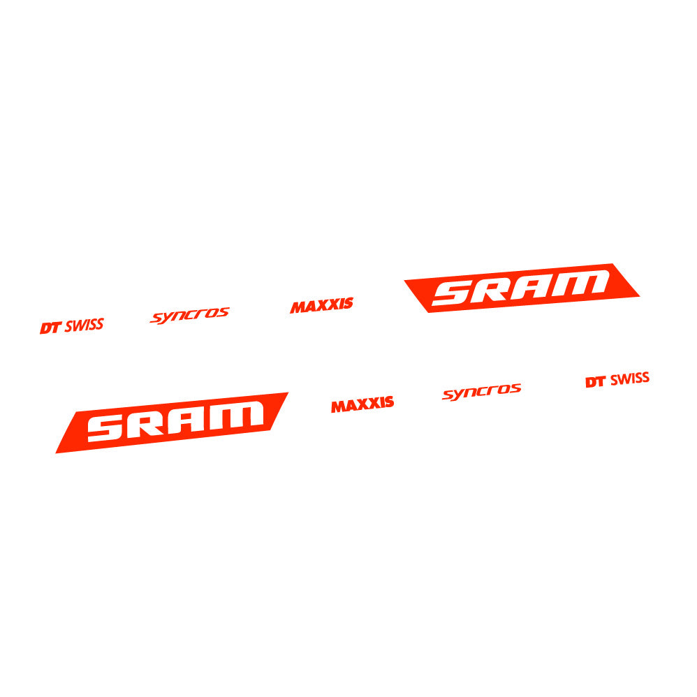 Aufkleber Scott Spark RC WC Sram DT Swiss Maxxis Syncross, Rahmenschwinge, Fahrradaufkleber Vinyl