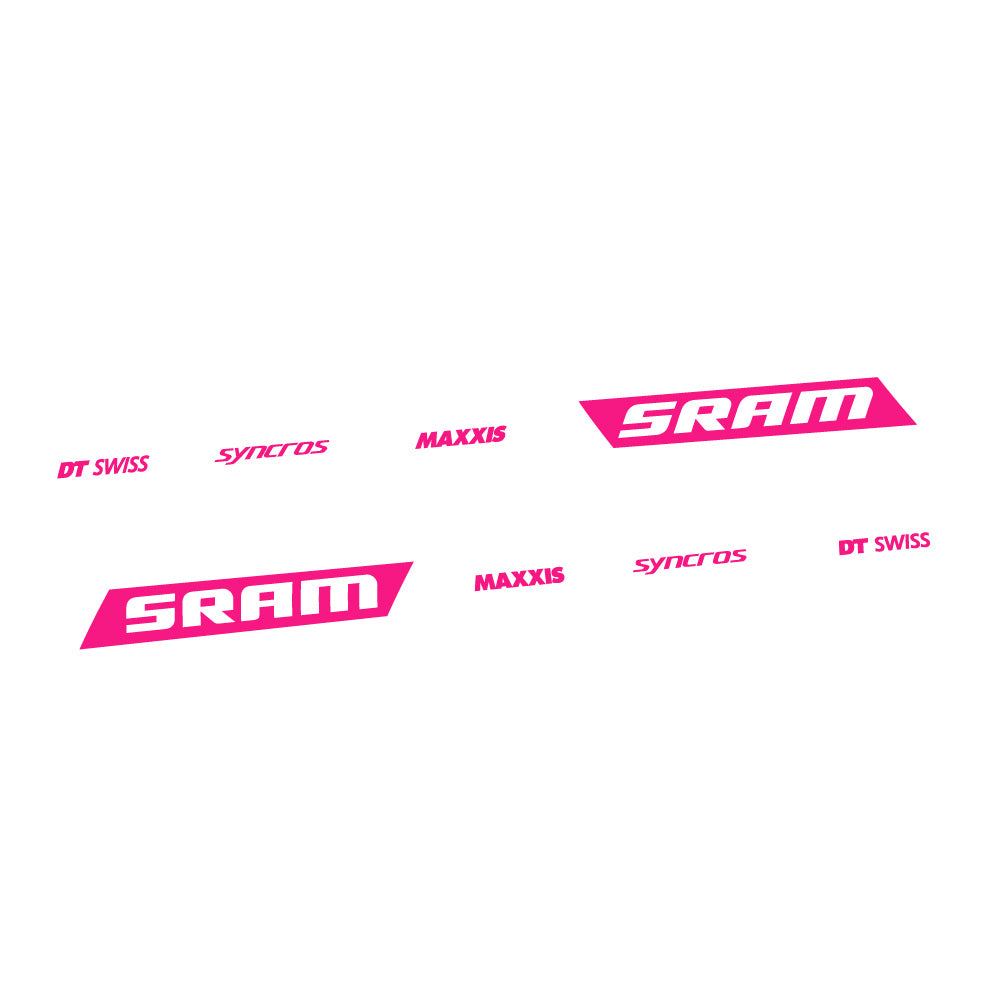 Aufkleber Scott Spark RC WC Sram DT Swiss Maxxis Syncross, Rahmenschwinge, Fahrradaufkleber Vinyl