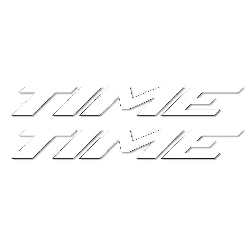 Decal Time, Frame, bike sticker vinyl