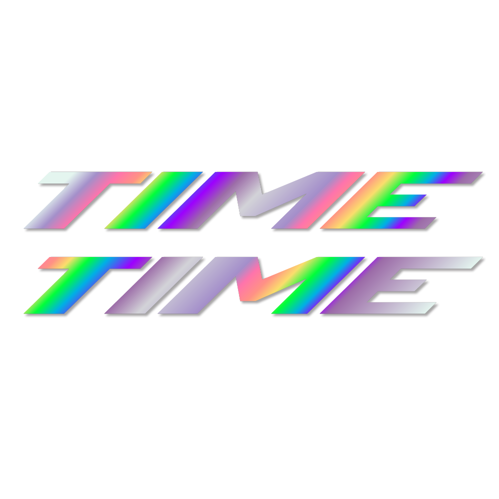 Decal Time, Frame, bike sticker vinyl