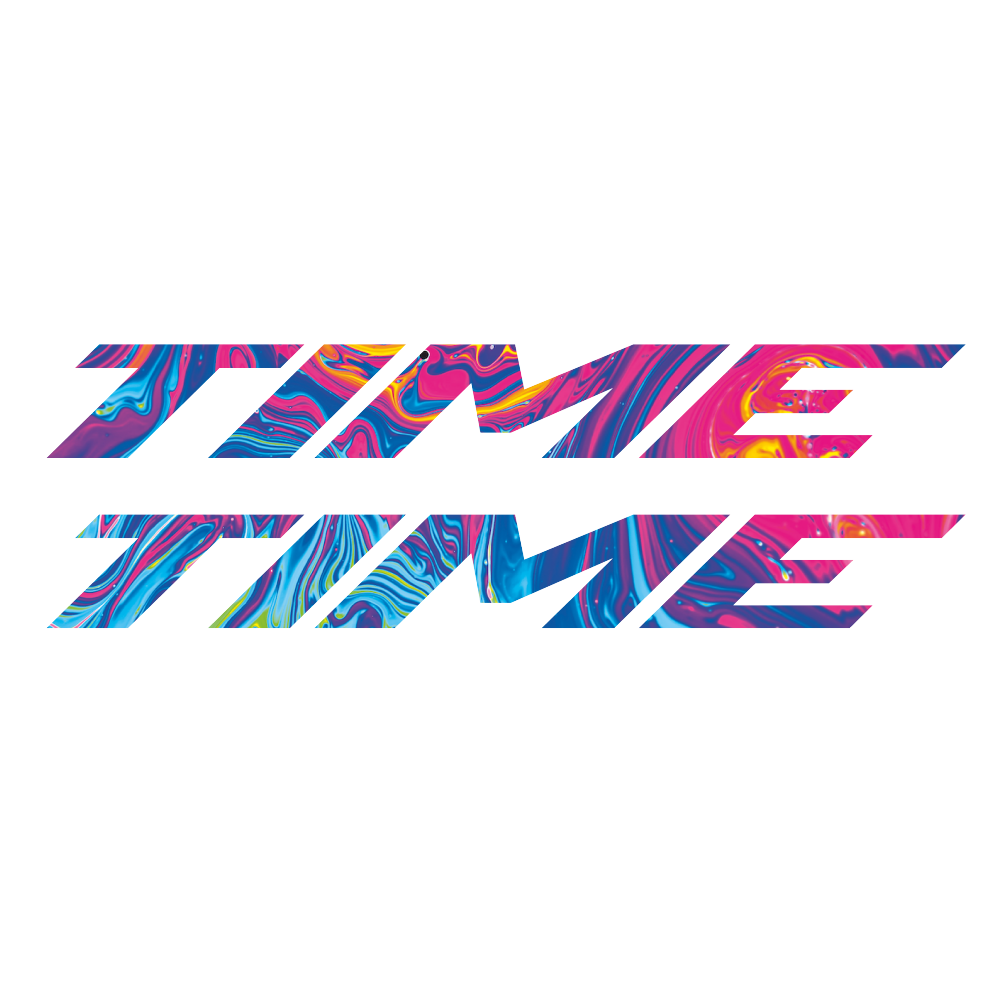 Decal Time, Frame, bike sticker vinyl