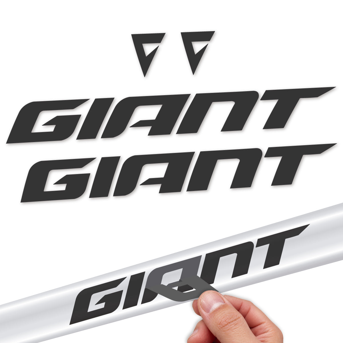 Compatible Stickers for Giant Anthem 2026, Frame vinyl decals - Very Dark Grey