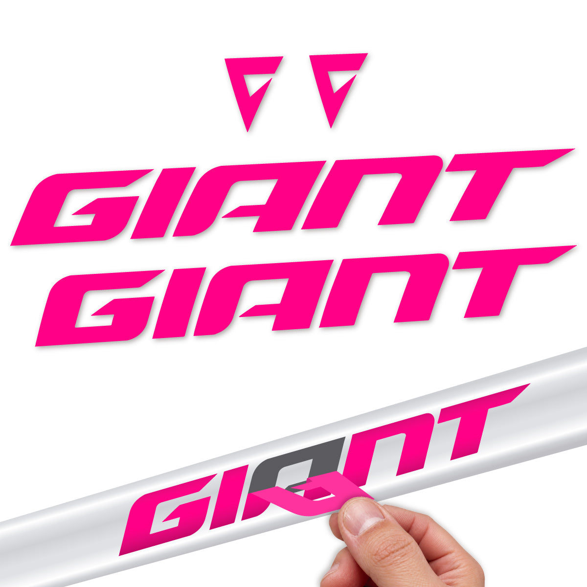 Compatible Stickers for Giant Anthem 2026, Frame vinyl decals - Fuchsia