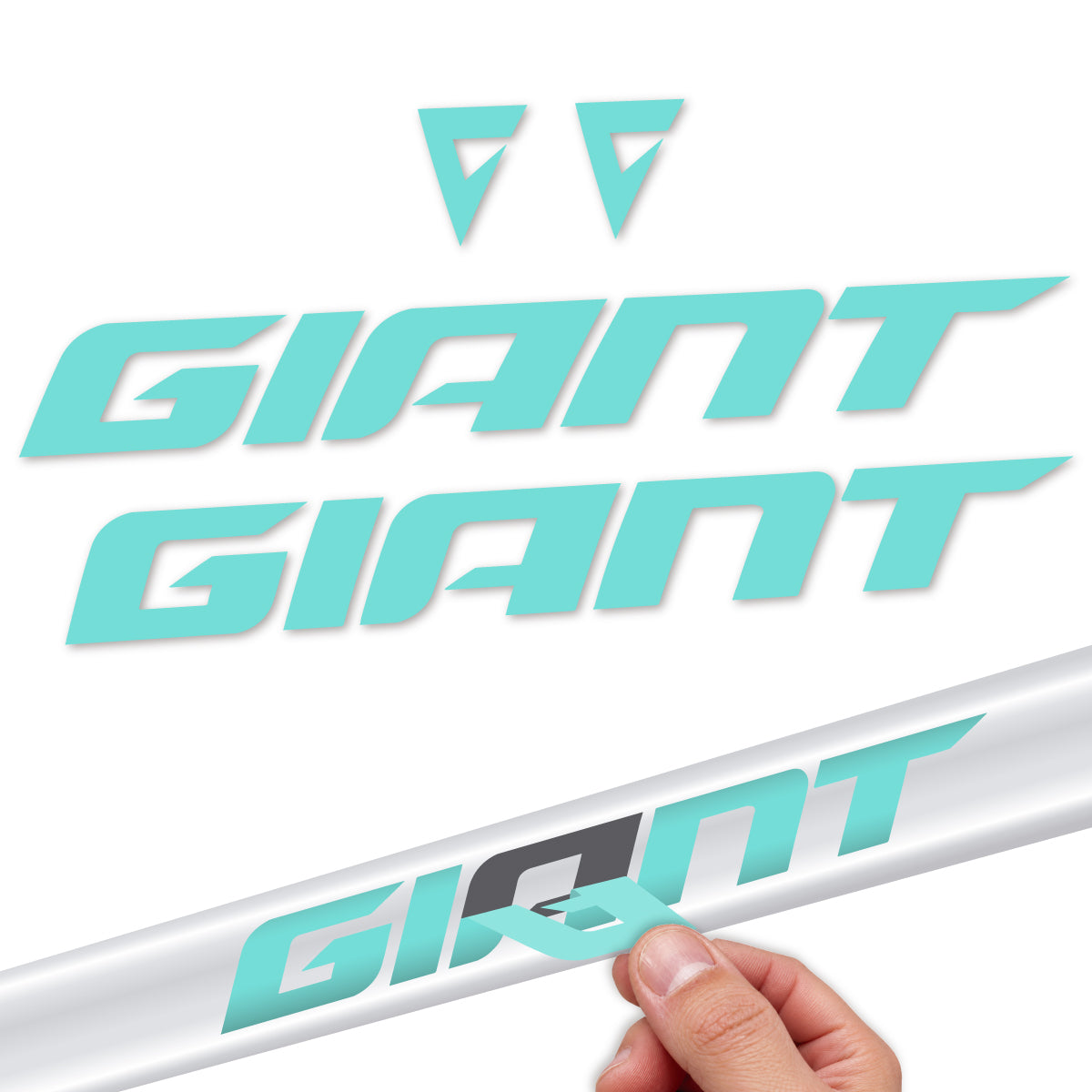 Compatible Stickers for Giant Anthem 2026, Frame vinyl decals - Blue Green