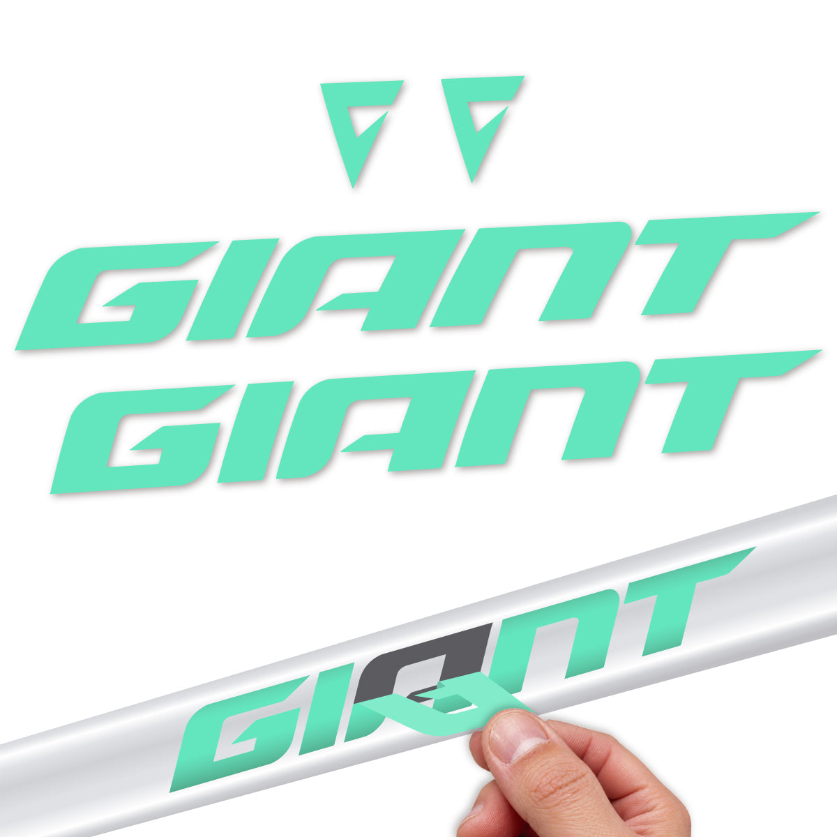 Compatible Stickers for Giant TCR 2025-2026, Frame vinyl decals - Mint