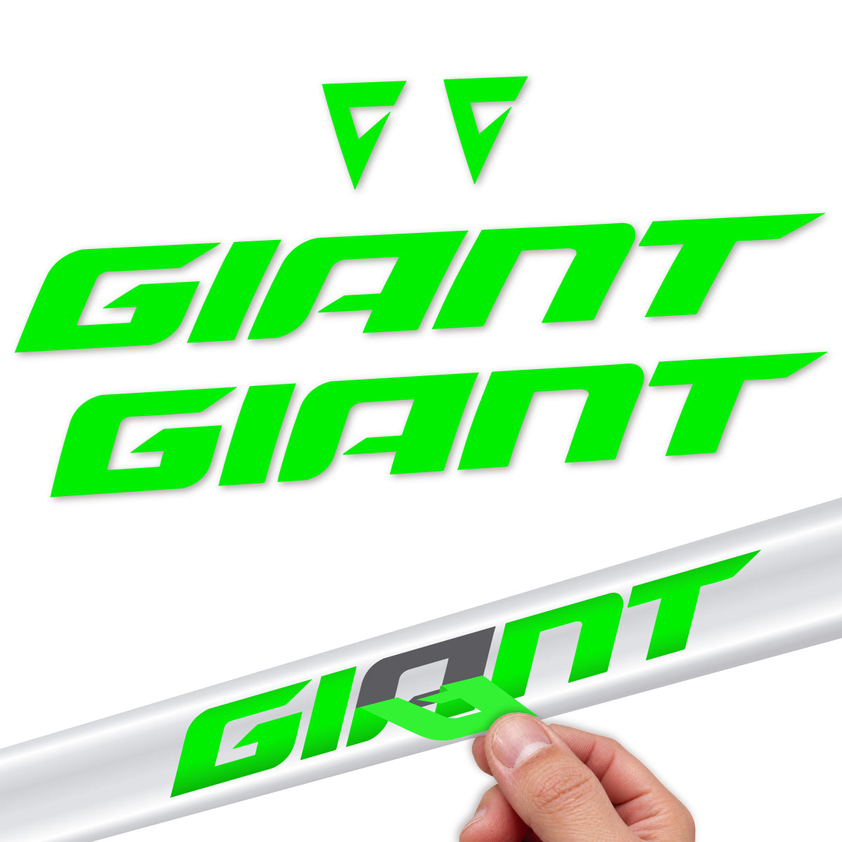 Compatible Stickers for Giant Propel 2023-2024, Frame vinyl decals - Neon Green