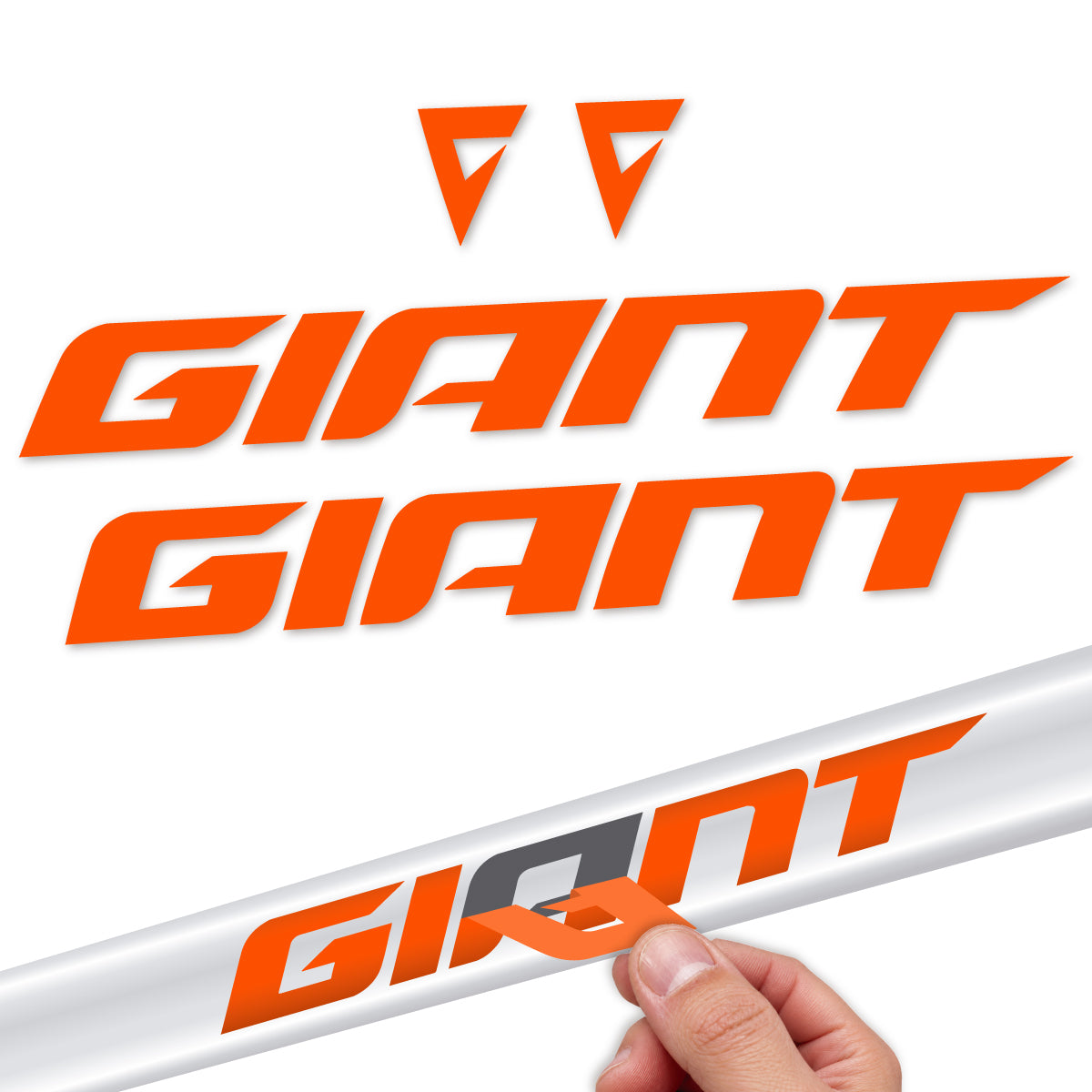 Compatible Stickers for Giant Anthem 2026, Frame vinyl decals - Orange