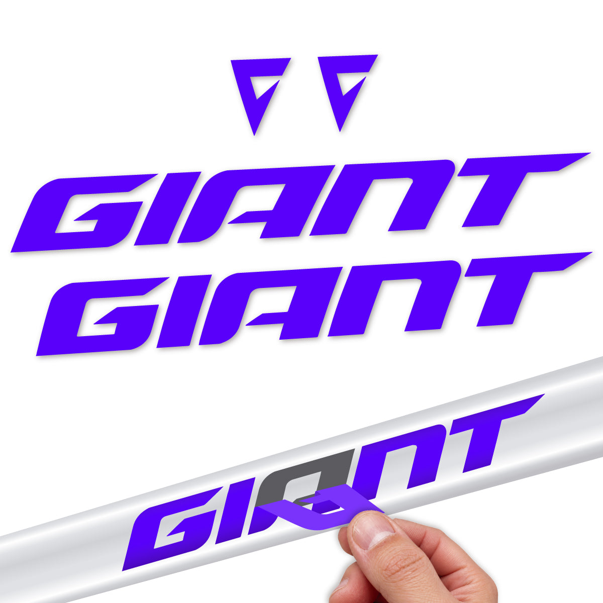 Compatible Stickers for Giant Anthem 2024-2025, Frame vinyl decals - Reflex Blue