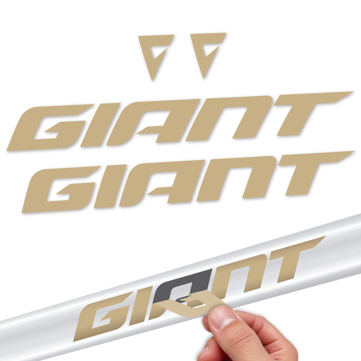 Compatible Stickers for Giant Anthem 2026, Frame vinyl decals - Sand