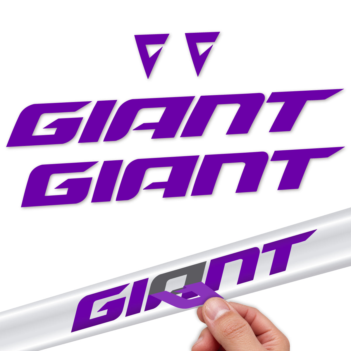 Compatible Stickers for Giant Anthem 2026, Frame vinyl decals - Violet